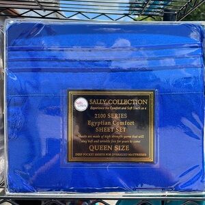 Brand new Queen size bed sheet set,4PCS, deep pocket,Royal blue